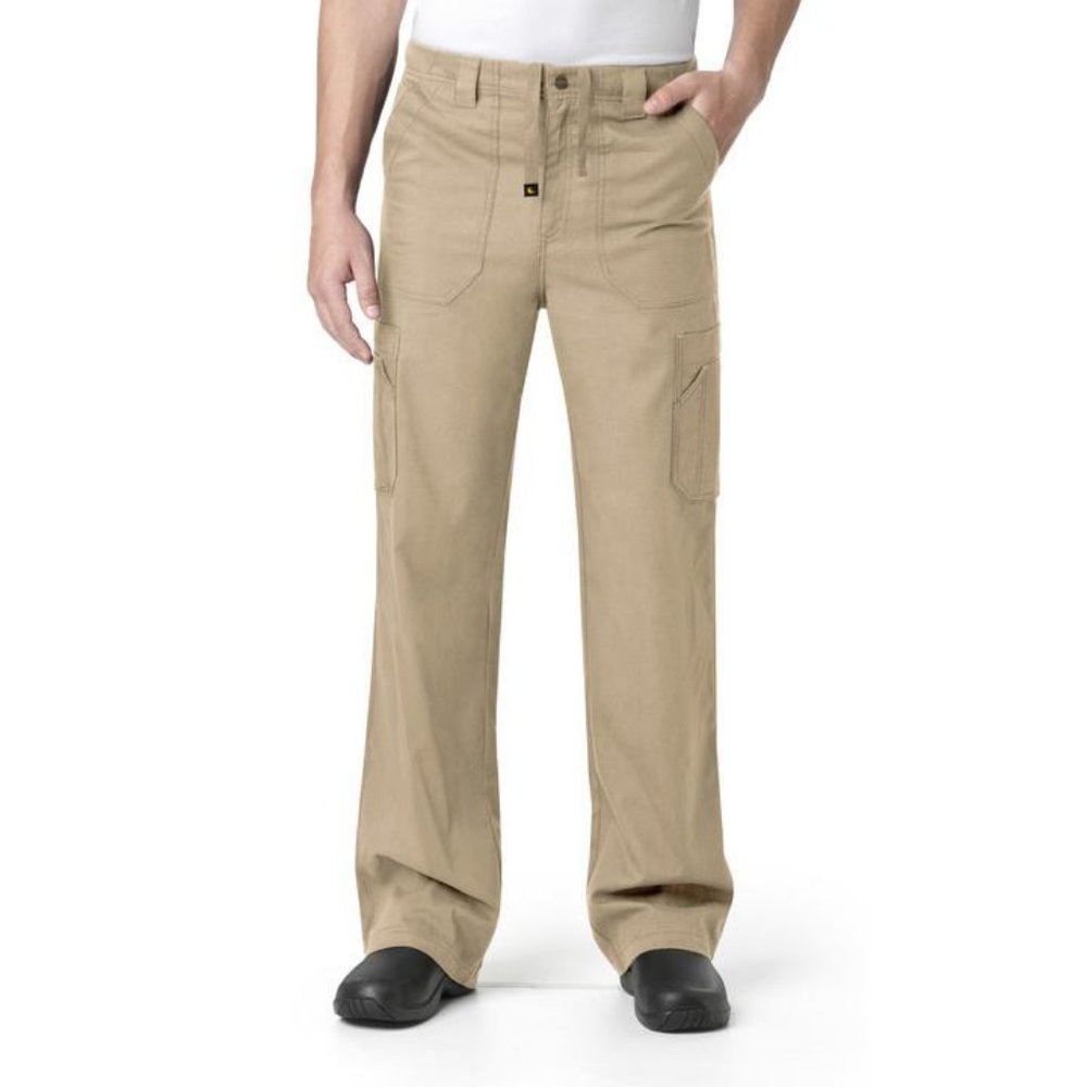 Carhartt Ripstop Multi Cargo Scrub Pant Bottom Medium Khaki Beige